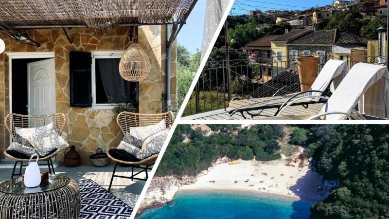 Villa Aspros - Traditionell, Ruhig Und Strandnah Liapades Ngoại thất bức ảnh